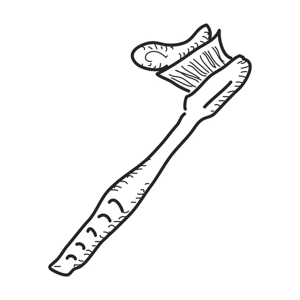 歯ブラシのシンプルな落書き — ストックベクタ