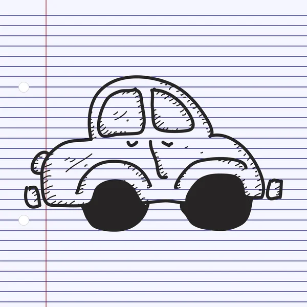 Jednoduchý doodle automobilu — Stockový vektor
