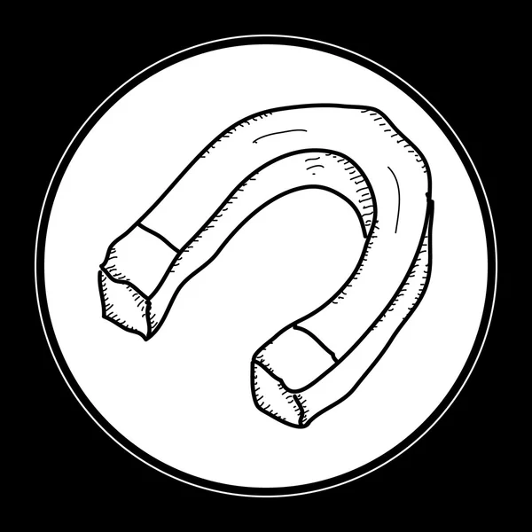 Einfaches Doodle eines Magneten — Stockvektor