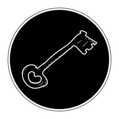 Bir anahtar basit doodle