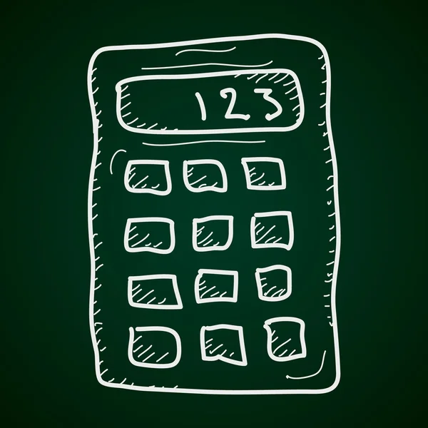 Doodle simple d'une calculatrice — Image vectorielle