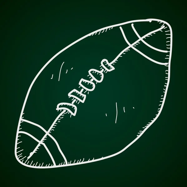 Simple garabato de una pelota — Vector de stock