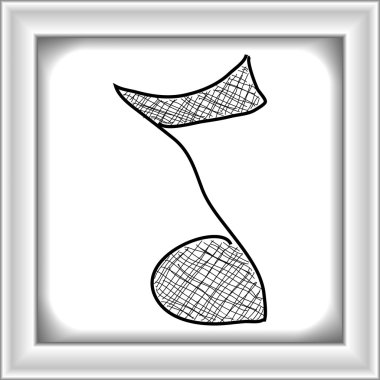 Müzik Not basit doodle