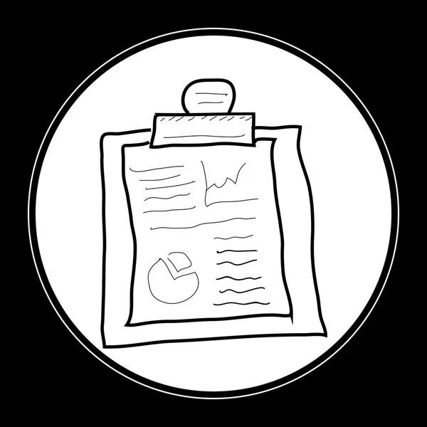 Doodle simples de uma área de transferência — Vetor de Stock
