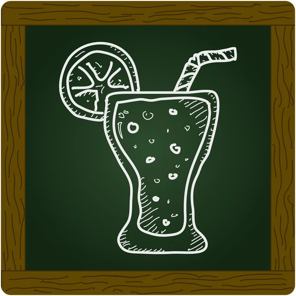 Einfaches Doodle eines Drinks — Stockvektor