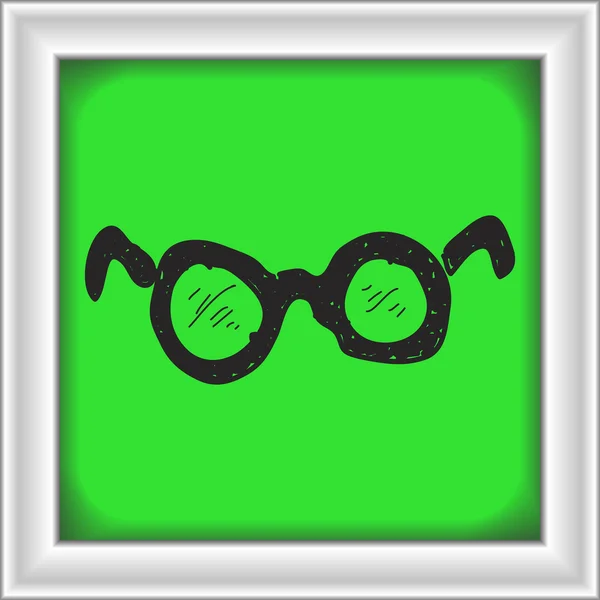 Απλή doodle του ένα ζευγάρι γυαλιά — Διανυσματικό Αρχείο
