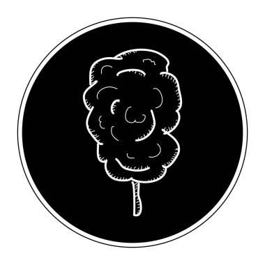 Bir sopa alanının o girerken helva basit doodle