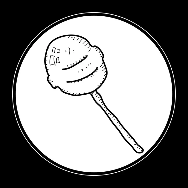 Jednoduchý doodle lízátko — Stockový vektor