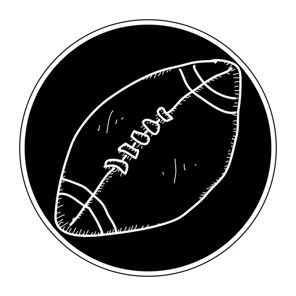 Simple garabato de una pelota — Vector de stock