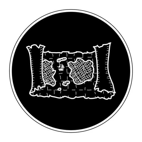 Bir harita basit doodle