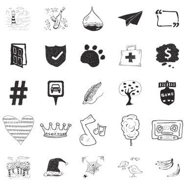 25 dizi doodle çizimler