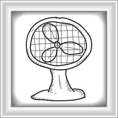 Bir fan basit doodle