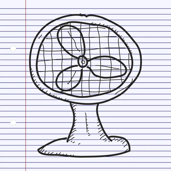 Enkla doodle för ett fan — Stock vektor