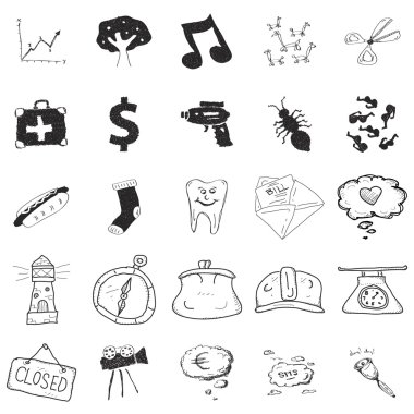 25 dizi doodle çizimler