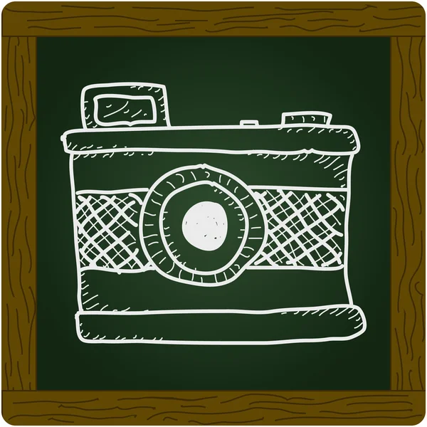Doodle simples de uma câmera — Vetor de Stock
