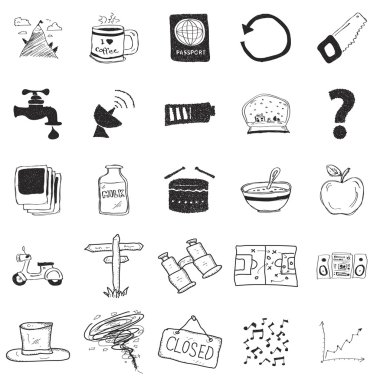 25 dizi doodle çizimler