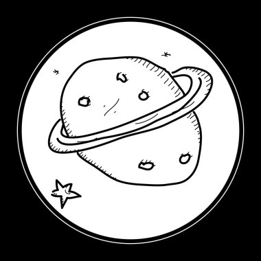 Bir gezegenin basit doodle