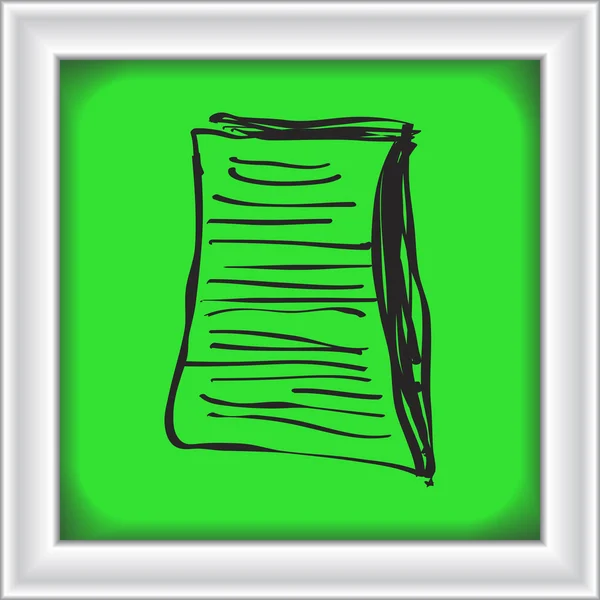 Enkla doodle på en sida — Stock vektor