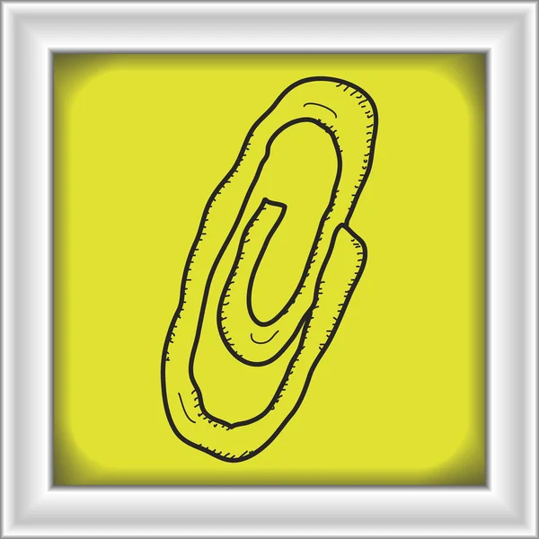 Enkla doodle av ett gem — Stock vektor
