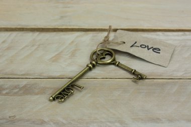 ahşap zemin üzerinde antik tuşları