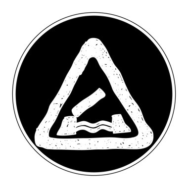 Bir yol işaret basit doodle