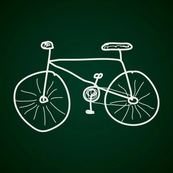 Einfaches Doodle eines Fahrrads — Stockvektor