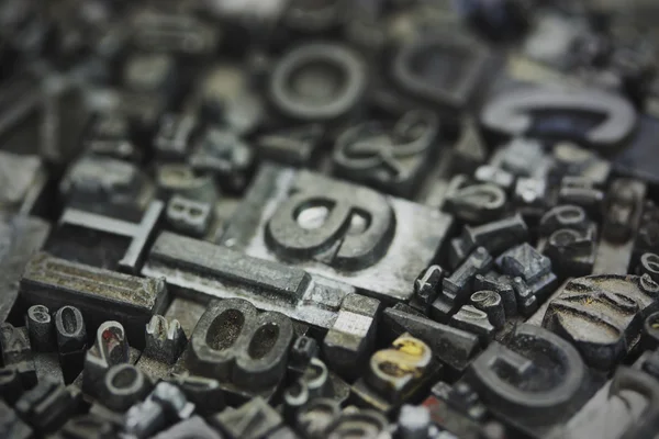 Close up of typeset letters Stock Picture