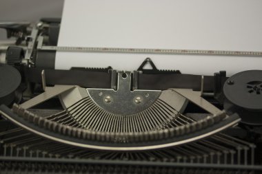 Eski bir typewritter yakın çekim