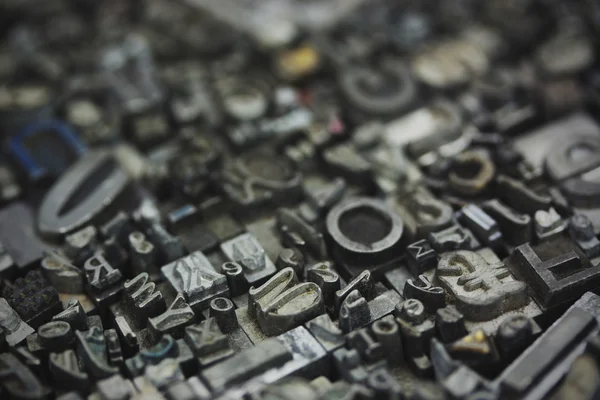 Yazı kümesi harflerin yakın çekim