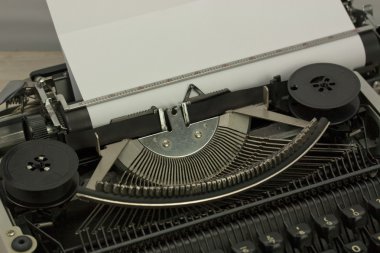 Eski bir typewritter yakın çekim