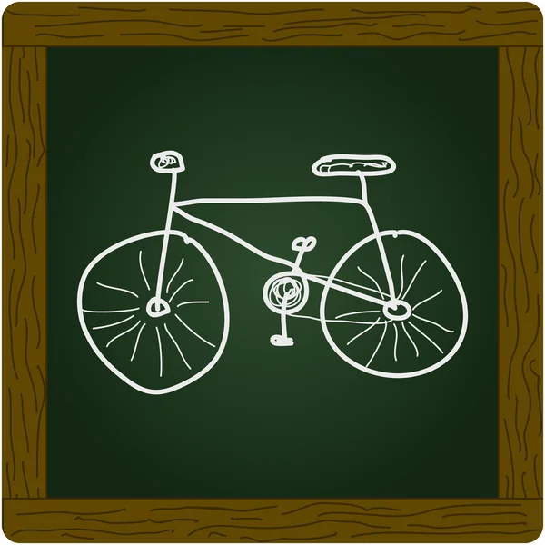 自転車の簡単な落書き — ストックベクタ