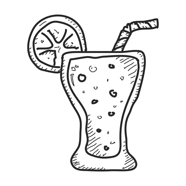 Einfaches Doodle eines Drinks — Stockvektor