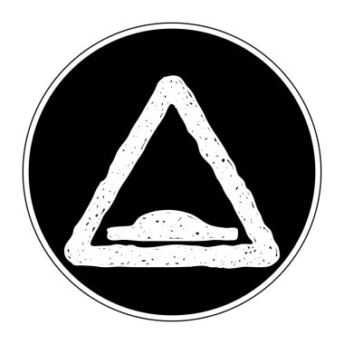 Bir yol işaret basit doodle