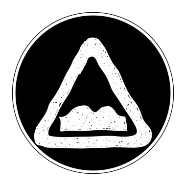 Bir yol işaret basit doodle