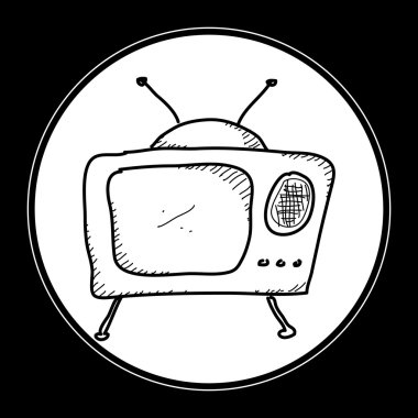Bir televizyon basit doodle