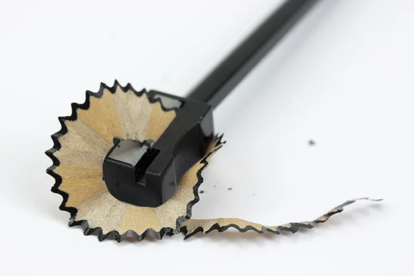 Close up of a pencil being sharpened Stock Image