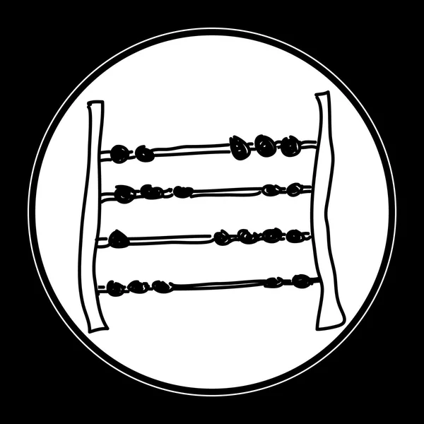 Simple gribouillage d'un abaque — Image vectorielle