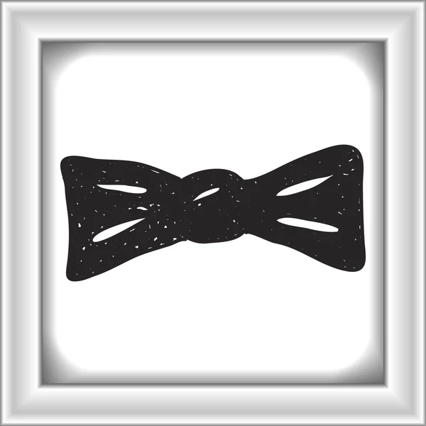 Simple doodle of a bowtie — Stock Vector