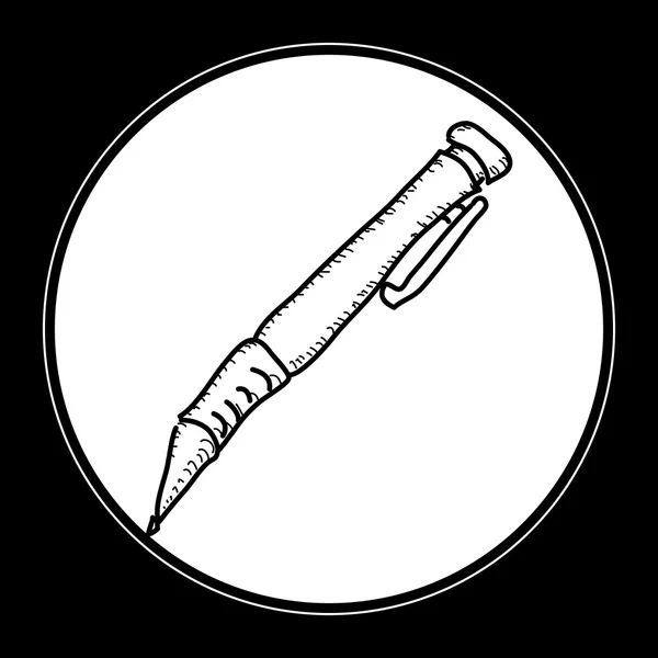 Doodle simple d'un stylo — Image vectorielle