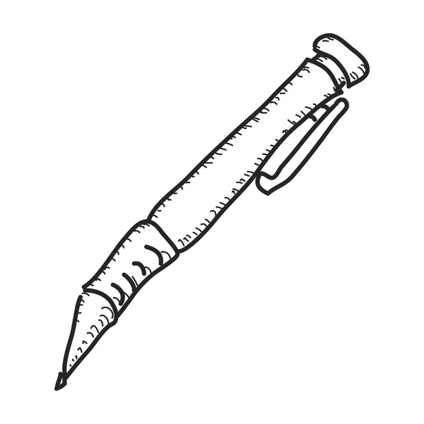 Bir kalem basit doodle — Stok Vektör