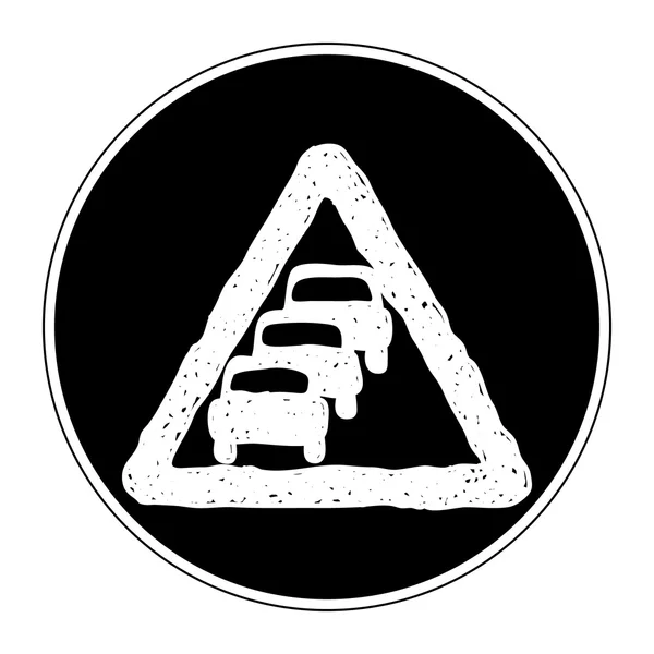 Simple gribouillage d'un panneau routier — Image vectorielle