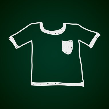 Bir t-shirt basit doodle