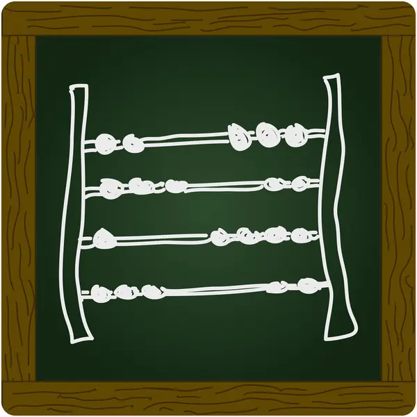 Eenvoudige doodle van een abacus — Stockvector