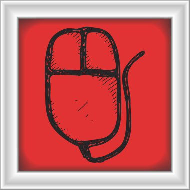 Bir bilgisayar fare basit doodle