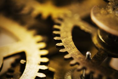 Bir saat içinde çarkları, yakın çekim