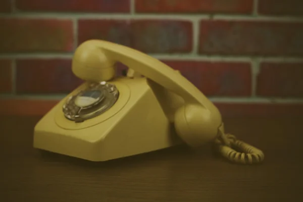 Staré retro styl rotační telefon — Stock fotografie