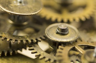 Bir saat içinde çarkları, yakın çekim