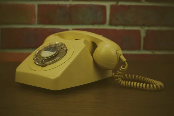 Staré retro styl rotační telefon — Stock fotografie