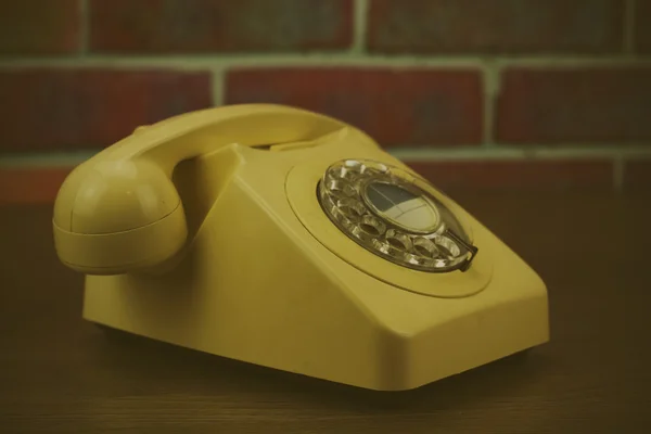 Eski retro tarzı döner telefon — Stok fotoğraf