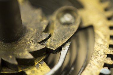 Bir saat içinde çarkları, yakın çekim